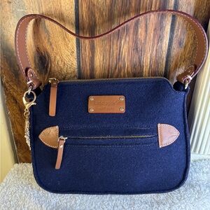 Kate Spade Navy and Brown Shoulder Bag
